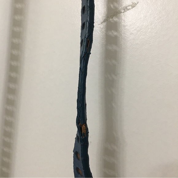 Barneys New York Blue Leather Studded Camera Bag Crossbody - Picture 11 of 11